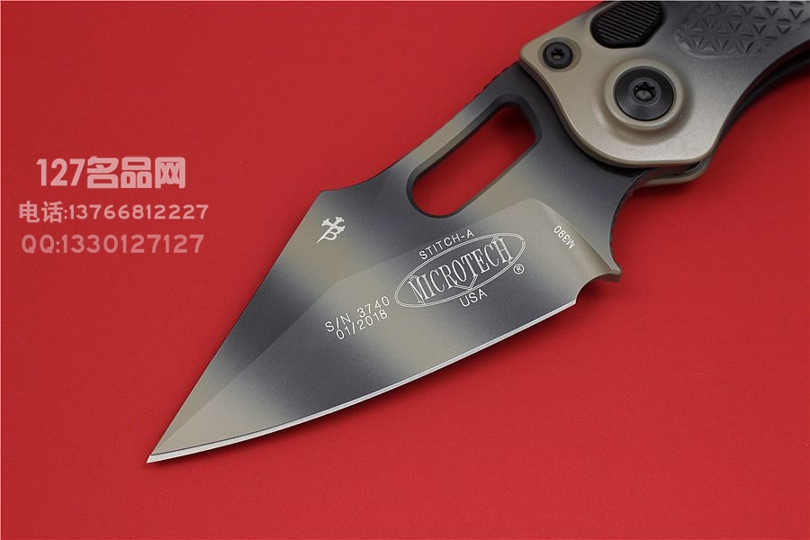 ​Microtech/Borka 微技术/博卡 丛林泰坦迷彩涂层 Stitch 史迪奇
