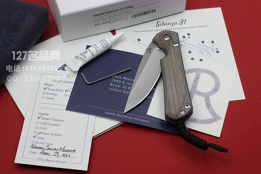 美国克里斯·里夫Chris Reeve Sebenza 31大沙帆布米卡塔镶嵌