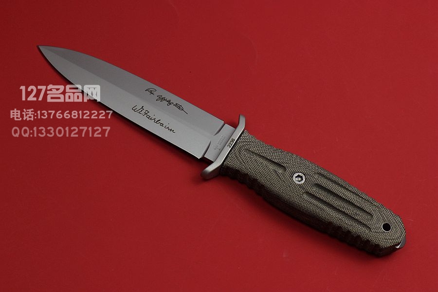 德国博克Boker 阿普盖特 5.5寸军版 米卡塔双刃战斗匕首