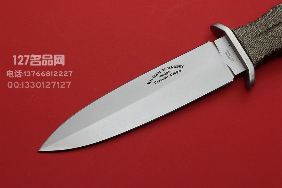德国博克Boker 阿普盖特 5.5寸军版 米卡塔双刃战斗匕首