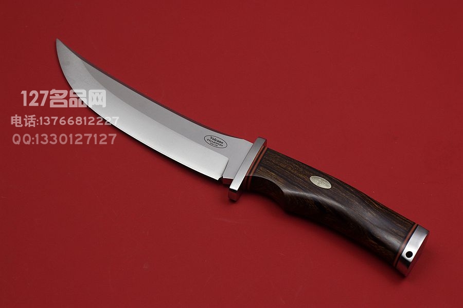 瑞典FK Fallkniven V1L 火山之刃 波斯弯刀 3G粉末钢 黄檀木柄