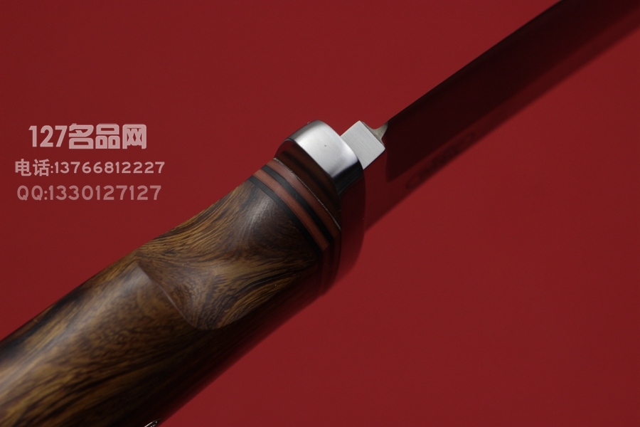 瑞典FK Fallkniven V1L 火山之刃 波斯弯刀 3G粉末钢 黄檀木柄