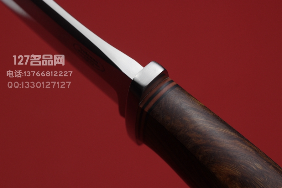 瑞典FK Fallkniven V1L 火山之刃 波斯弯刀 3G粉末钢 黄檀木柄