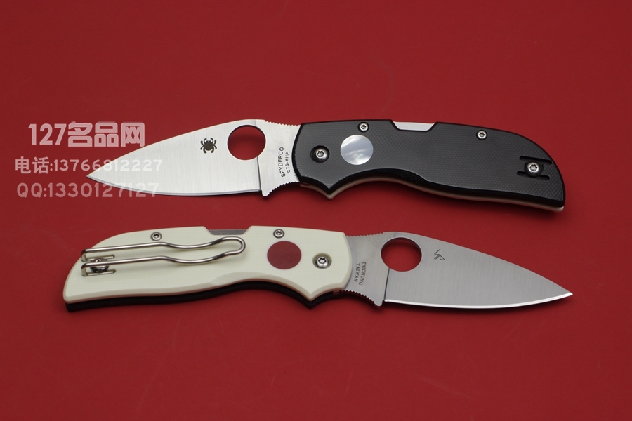 Spyderco 美国蜘蛛 C152GSMP 双色G10手柄 日月星辉 贝母镶嵌