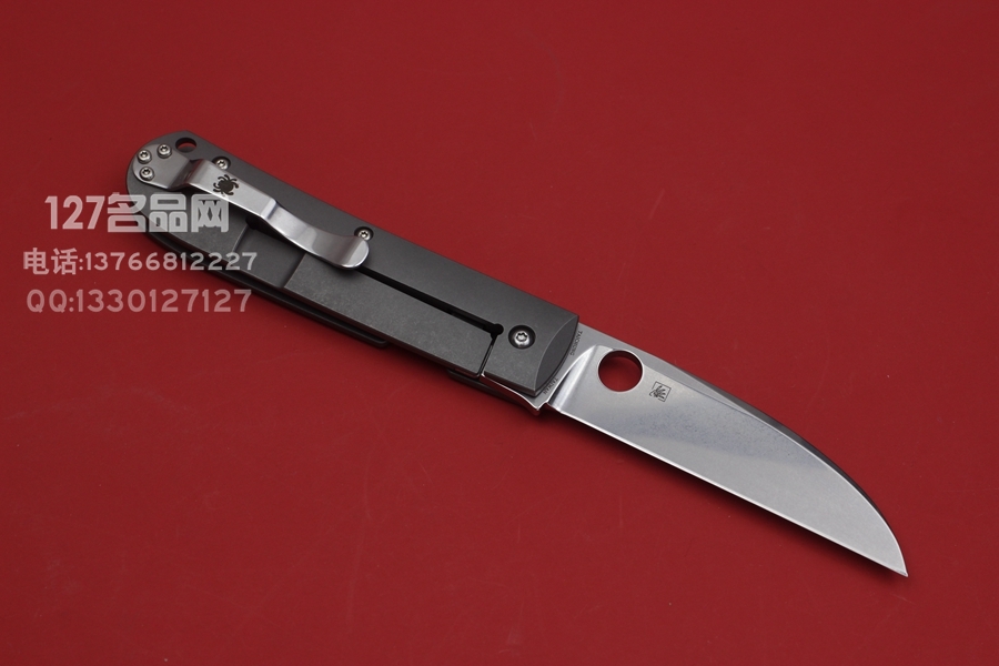 Spyderco 美国蜘蛛C249TIP MS合作款 CTSXHP钢材 钛合金柄