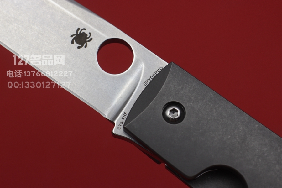 Spyderco 美国蜘蛛C249TIP MS合作款 CTSXHP钢材 钛合金柄