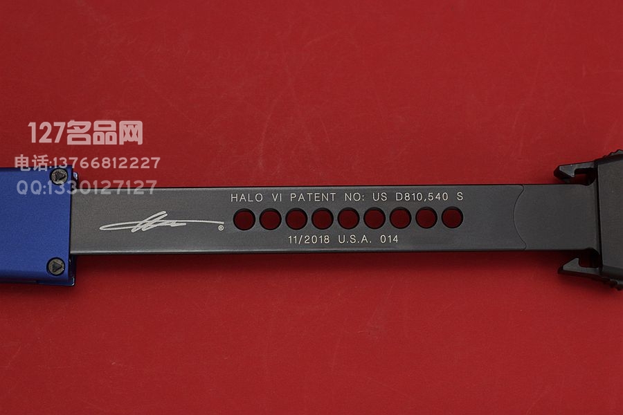美国微技术Microtech Halo VI M390钢材 签名版半自动强劲直跳