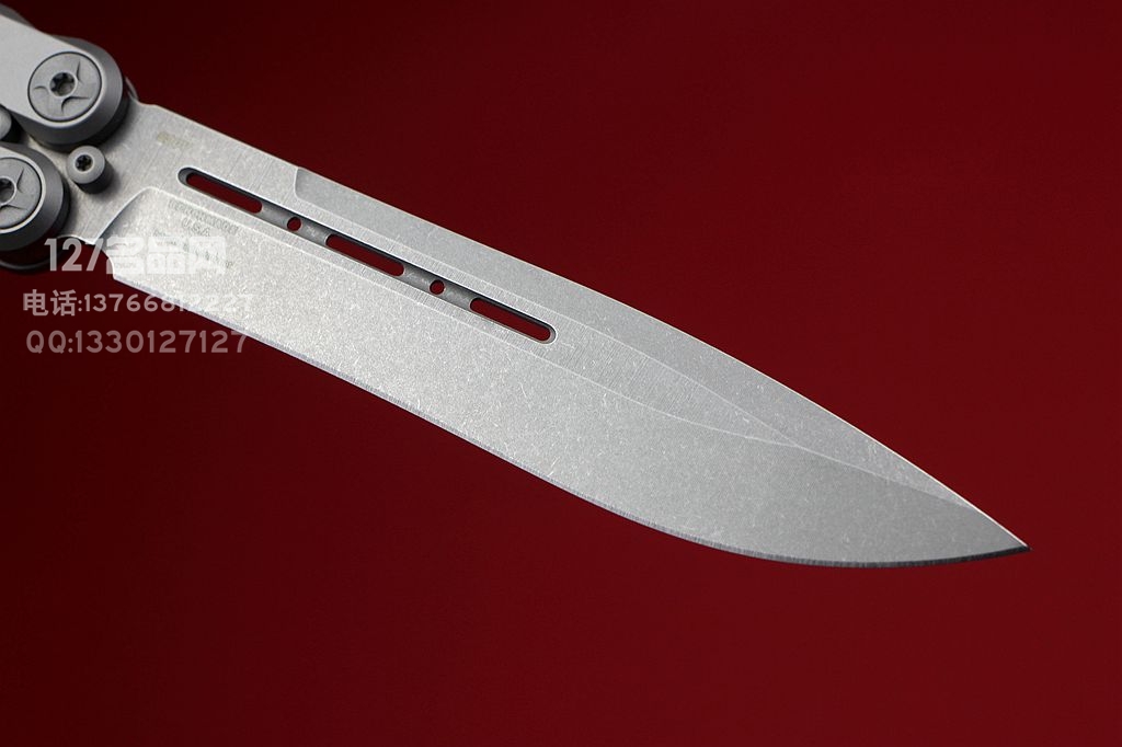 美国蝴蝶Benchmade 85钛柄蝴蝶甩刀 CPM-S30V