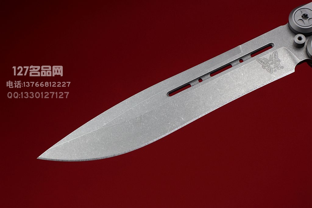 美国蝴蝶Benchmade 85钛柄蝴蝶甩刀 CPM-S30V