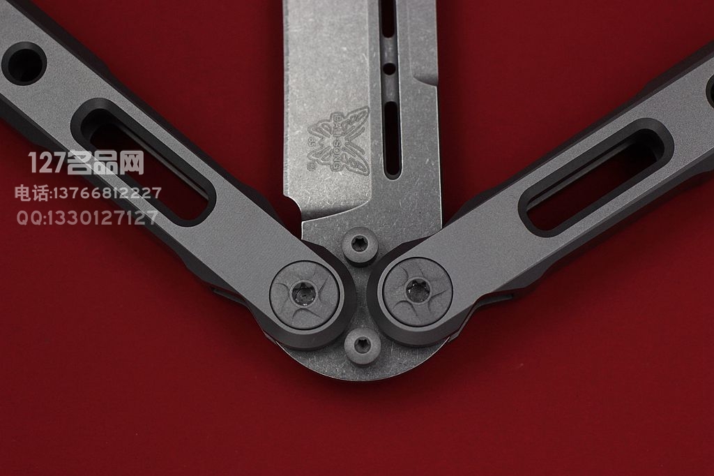 美国蝴蝶Benchmade 85钛柄蝴蝶甩刀 CPM-S30V
