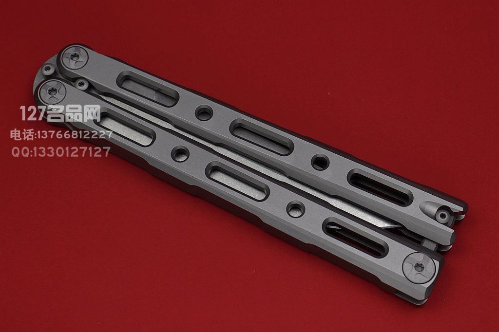 美国蝴蝶Benchmade 85钛柄蝴蝶甩刀 CPM-S30V