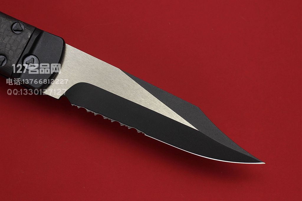 美国微技术Microtech 绝版眼镜蛇侧跳 S35VN 碳纤维手柄