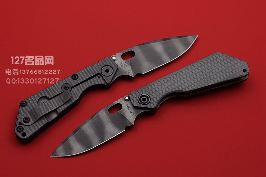 美国挺进者Strider SNG虎纹版战术折刀 PSF-27钢