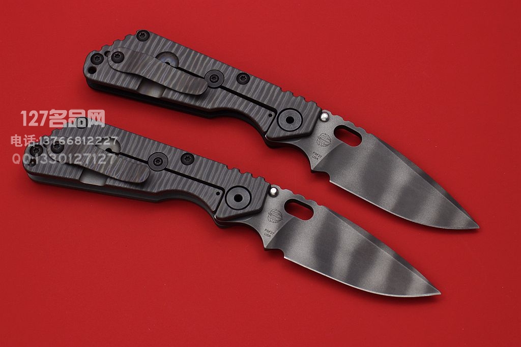 美国挺进者Strider SNG虎纹版战术折刀 PSF-27钢