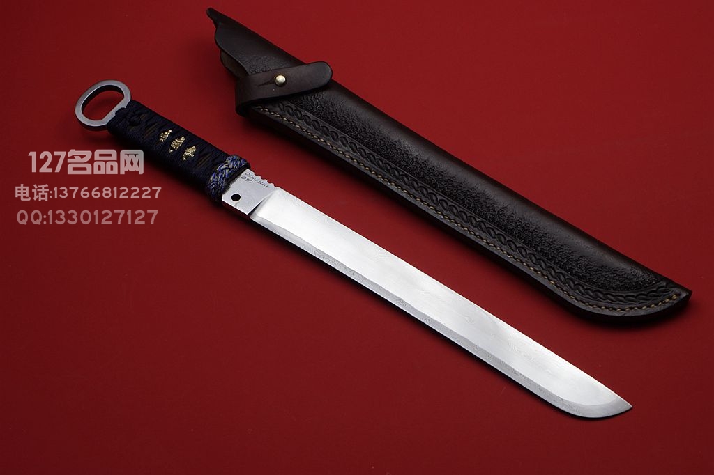 Fornax 华诺手工 武彻 大马士革刃材 覆土烧刃 绳柄 汉环首