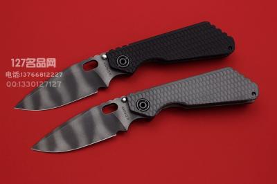 美国挺进者Strider SNG虎纹版战术折刀 PSF-27钢
