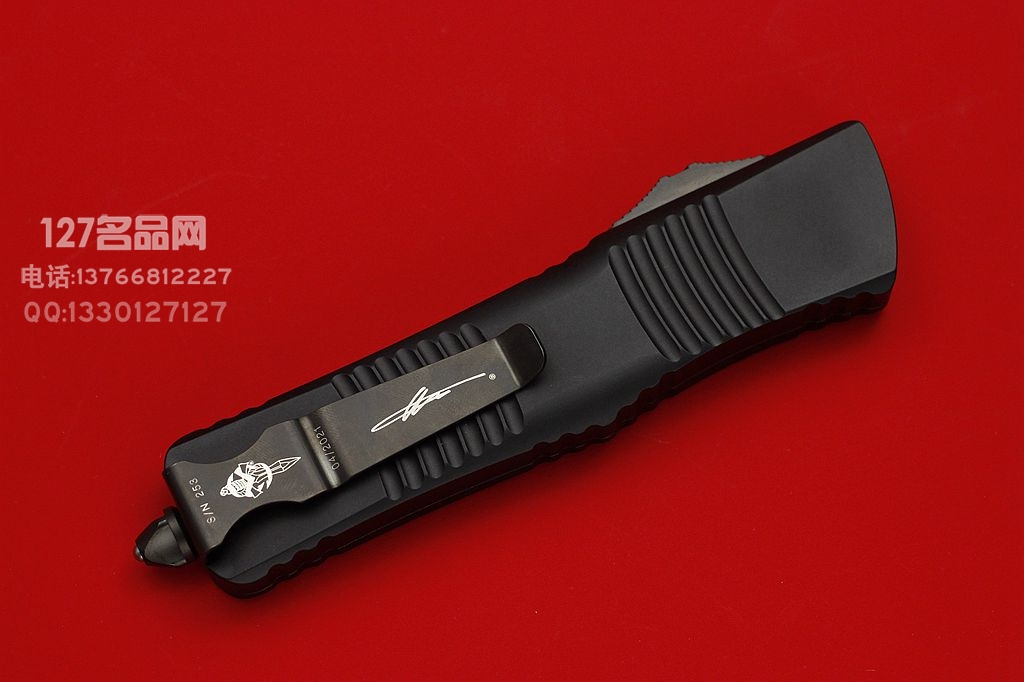 美国微技术Microtech  签名版地狱犬DLC涂层 小剑标