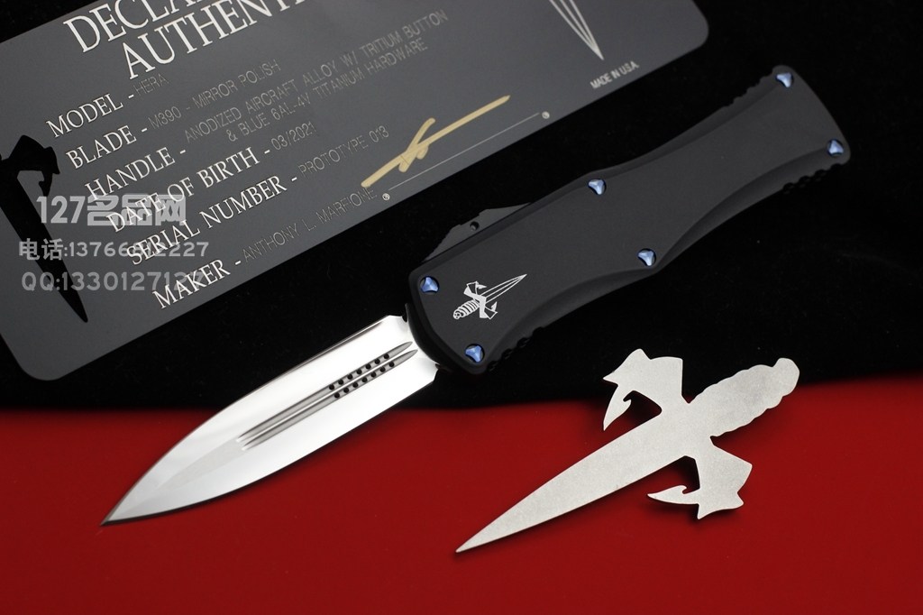 Microtech 美国微技术 Hera赫拉女神 镜面原型 M390剑标