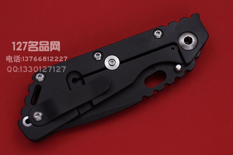 美国挺进者Strider SMF 展会版 全黑钛战术版折刀
