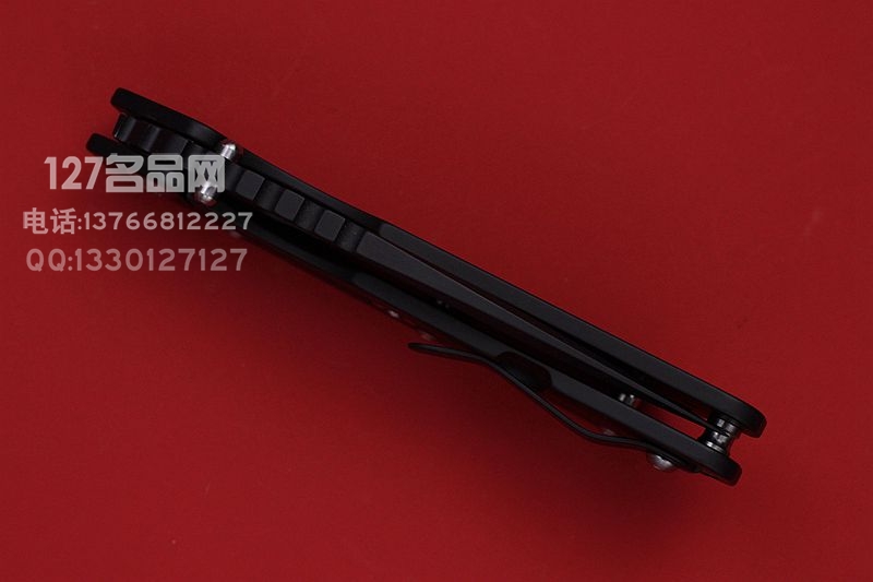 美国挺进者Strider SMF 展会版 全黑钛战术版折刀