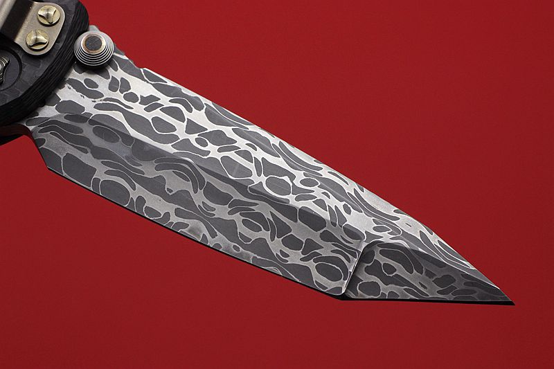 Microtech美国微技术 手工剑标 SOCOM 大马士革折刀 NYCKS展品