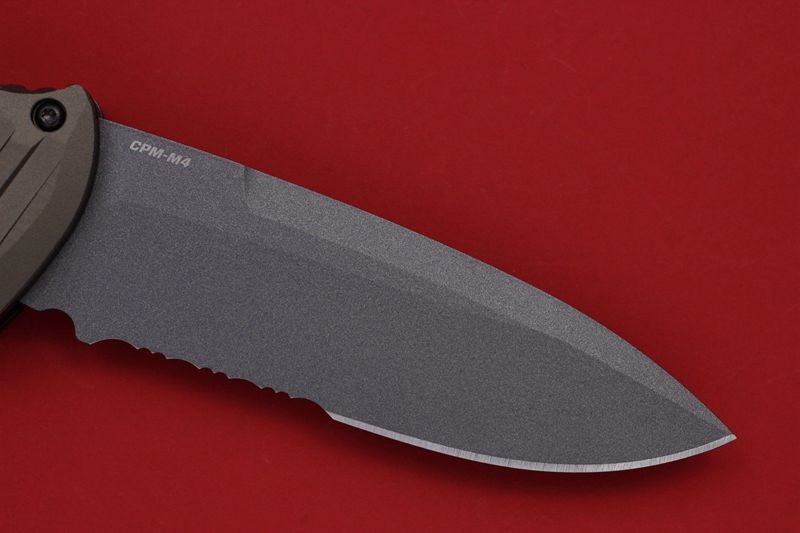 Benchmade 蝴蝶 5700SGY-1 AUTO II CPM-M4钢 战术助力快开半齿折刀