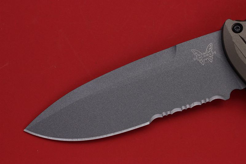 Benchmade 蝴蝶 5700SGY-1 AUTO II CPM-M4钢 战术助力快开半齿折刀