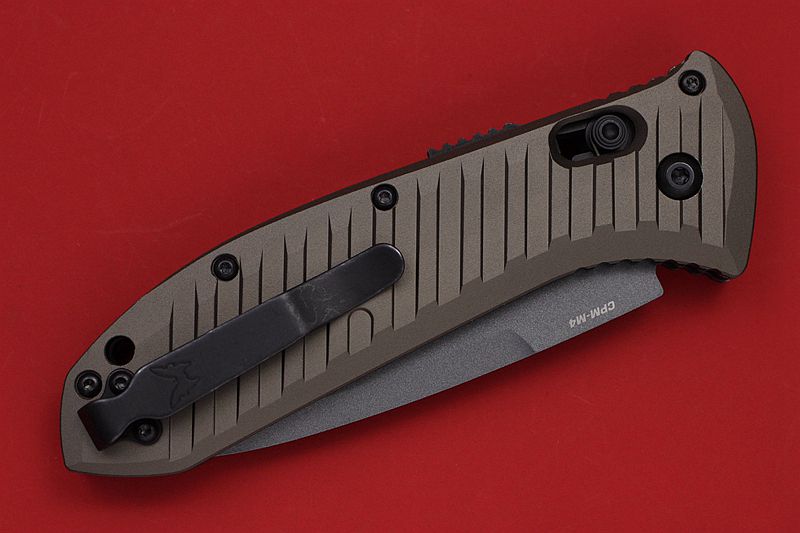 Benchmade 蝴蝶 5700SGY-1 AUTO II CPM-M4钢 战术助力快开半齿折刀