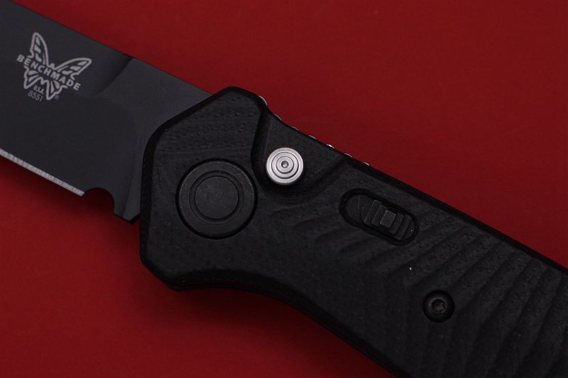 Benchmade 美国蝴蝶 8551SBK CPM-S90V刃材 半齿战术侧跳