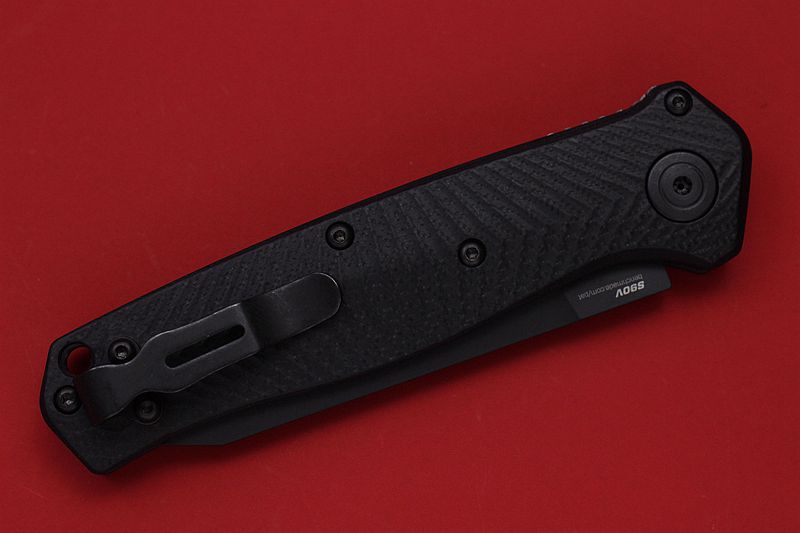 Benchmade 美国蝴蝶 8551SBK CPM-S90V刃材 半齿战术侧跳