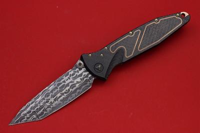 Microtech美国微技术 手工剑标 SOCOM 大马士革折刀 NYCKS展品